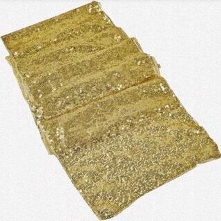 bieżnik cekinowy złoty 2,5m