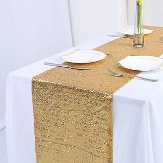 bieżnik cekinowy złoty 2,5m