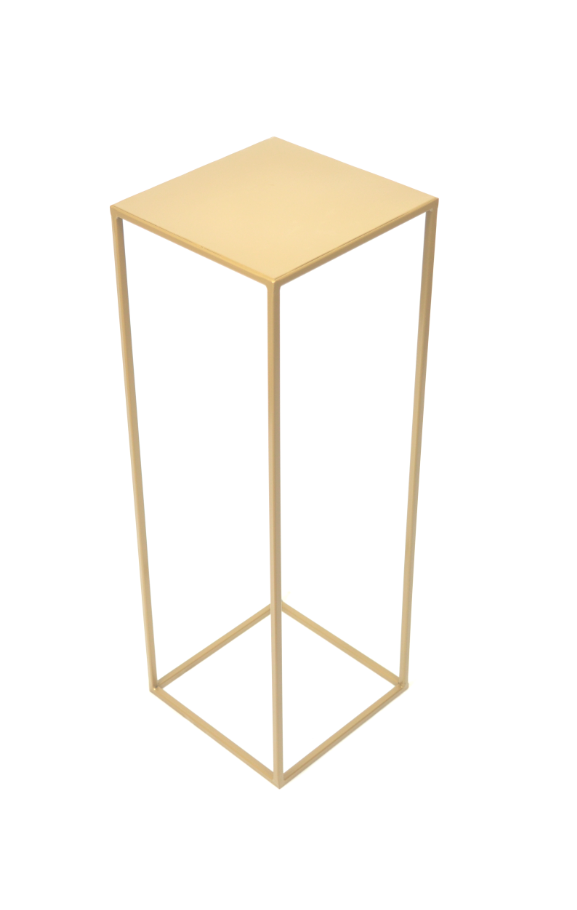 Stojak na kwiatki w kolorze złotym typu LOFT